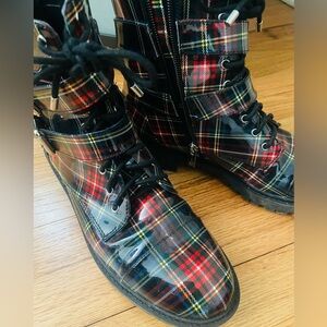 Jessica Simpson Kerina 2 Blue Combo Academy Plaid